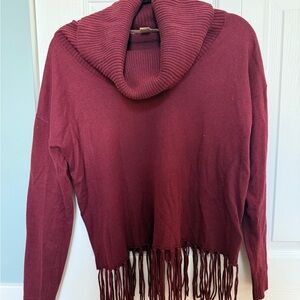 Michael Kors Burgundy Cowl Neck Sweater